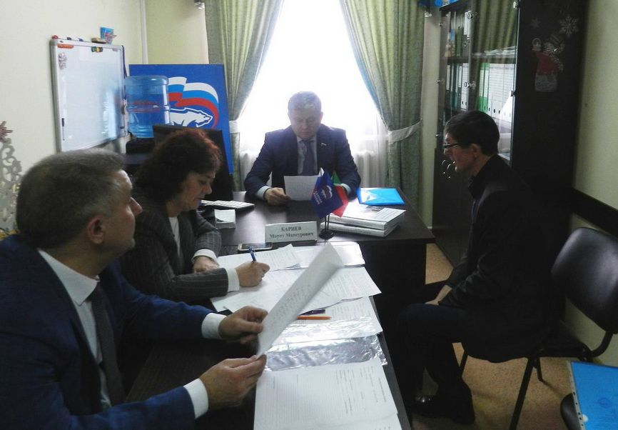 Депутат Государственной Думы ФС РФ Марат Бариев провёл приём граждан в Балтасинском районе