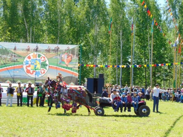 Бизәлгән атлар Сабантуй күрке!!! Балтач Сабан туе - 2018