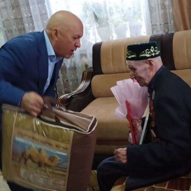 Бөек Ватан сугышы ветераны Гәбделгани ага Нәҗипов үзенең 95 яшьлек юбилеен билгеләп узды