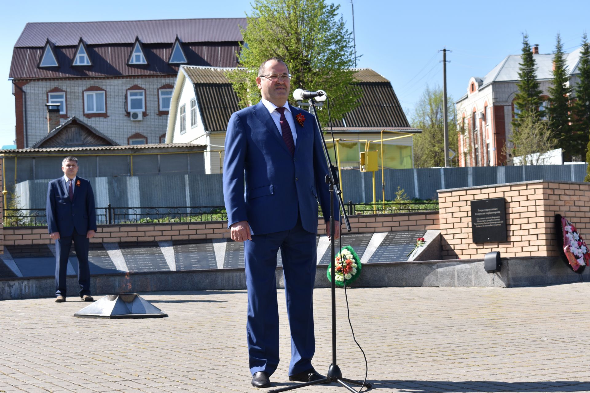 Районыбызда Җиңү  көне билгеле бер шартларда билгеләп үтелде (фоторепортаж)