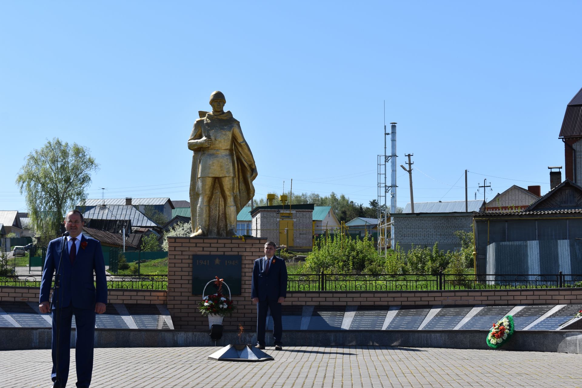 Районыбызда Җиңү  көне билгеле бер шартларда билгеләп үтелде (фоторепортаж)