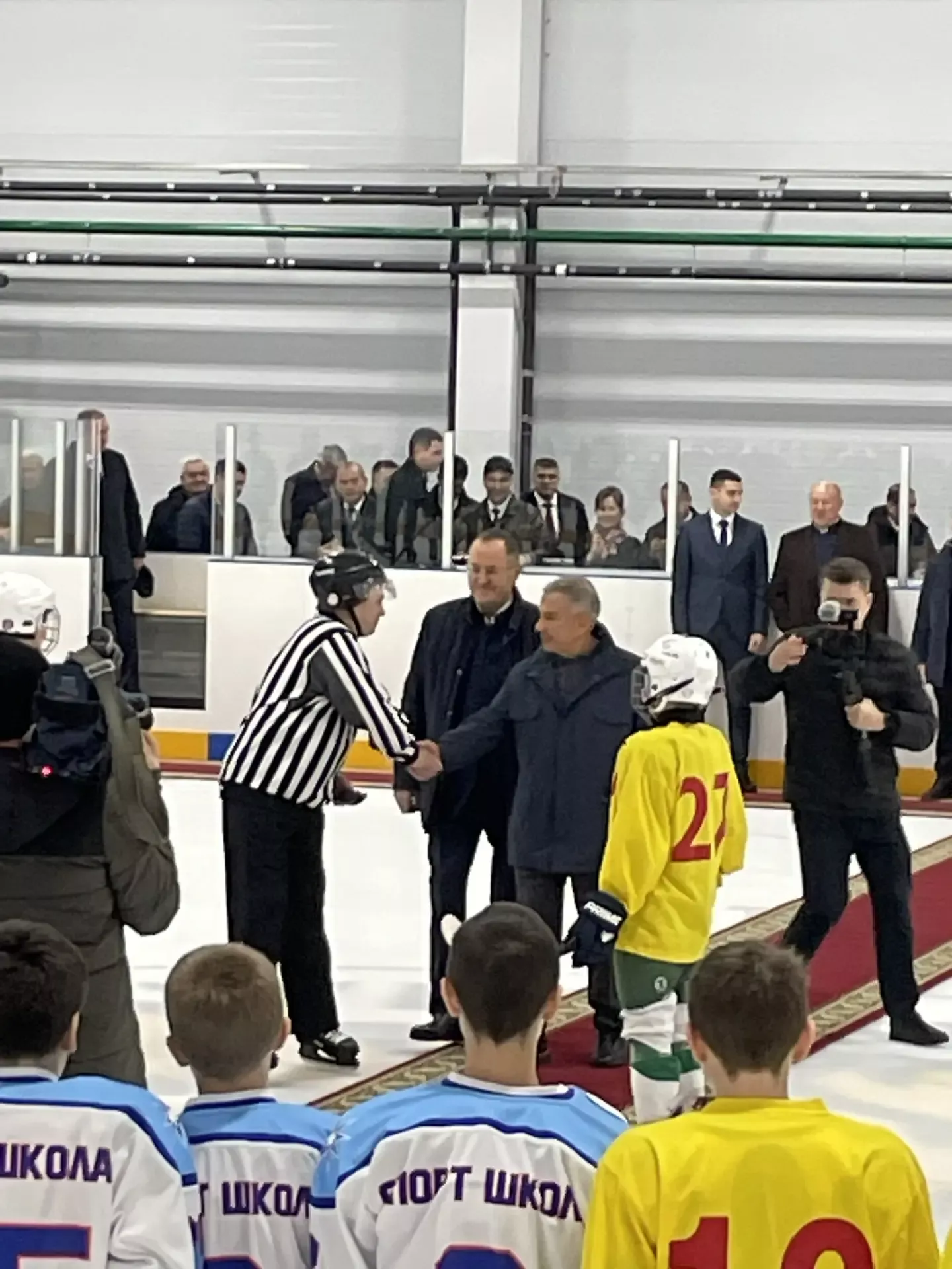 Татарстан Республикасы Рәисе эшлекле сәфәре вакытында «Балтач Арена» боз сараенда булды