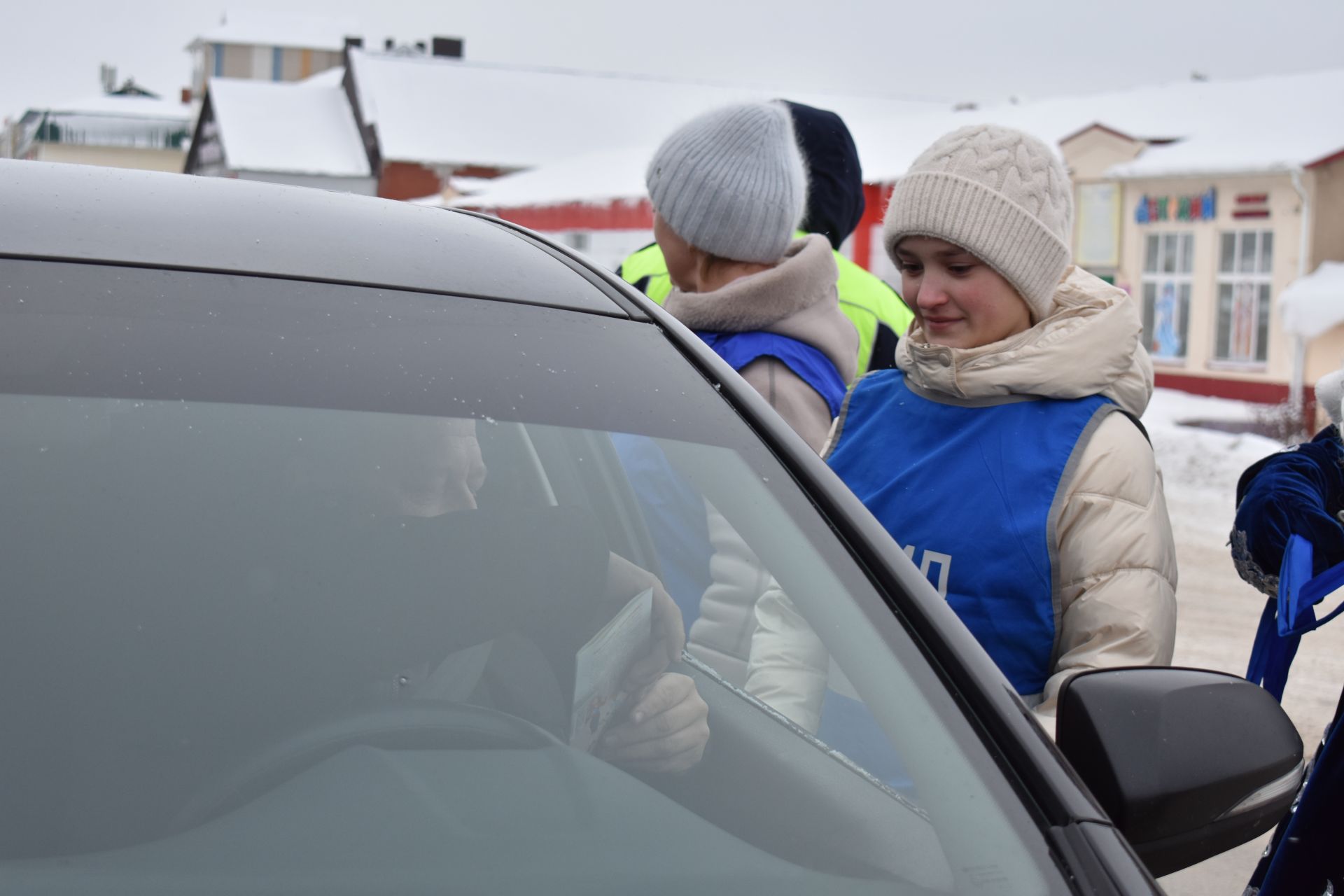 Балтачта Кыш бабай шоферларны да сөендерә