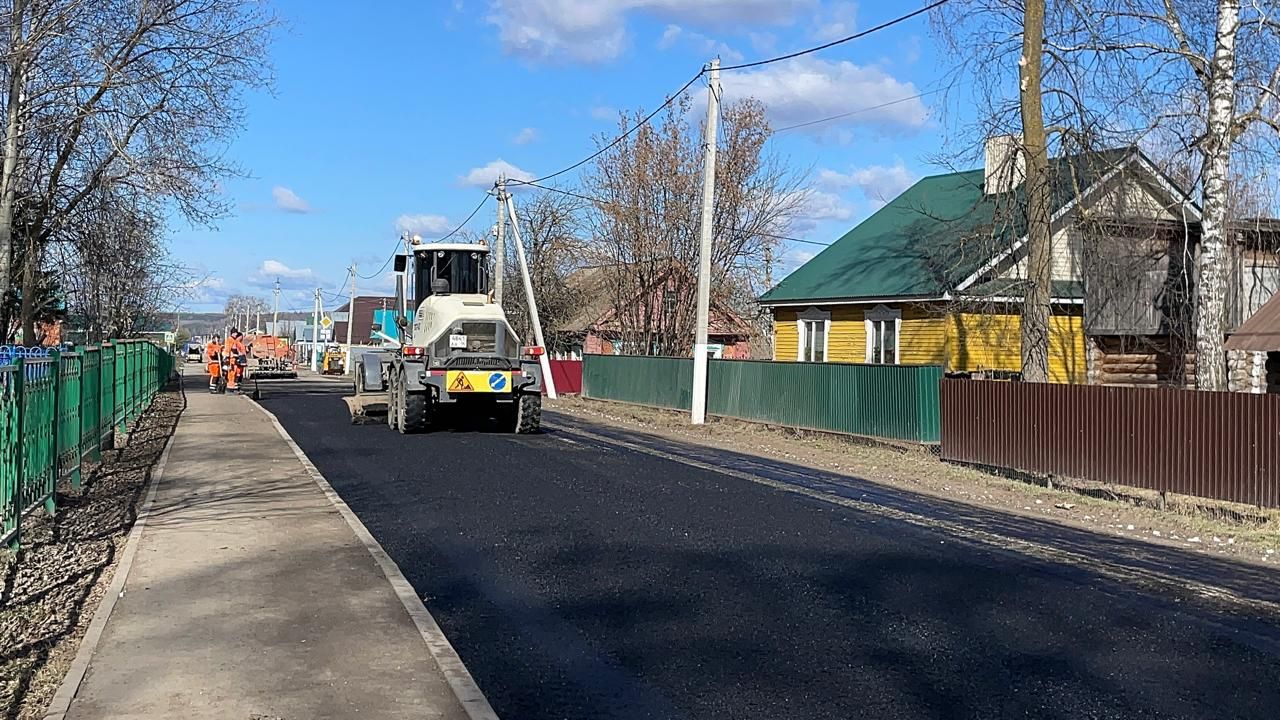 Нариман урамына асфальт түшәлә башлады