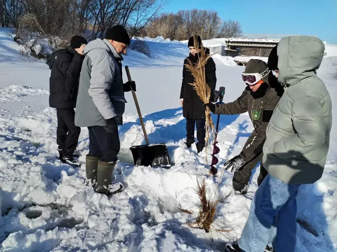 Кече Лызи укучылары балыкларга ярдәм кулы сузган