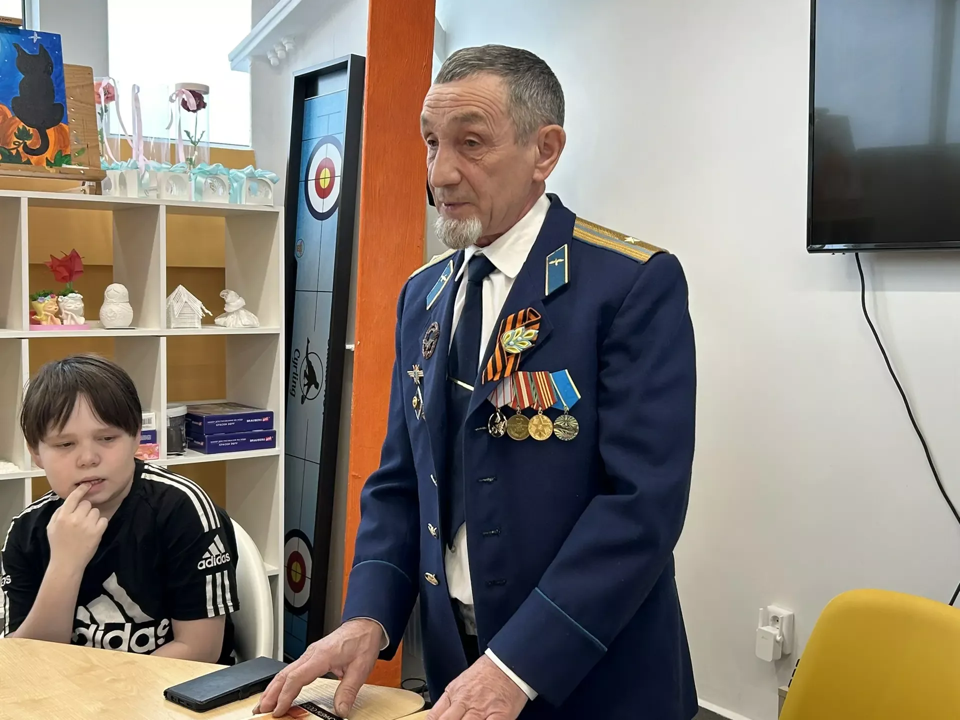 Балтачта  отставкадагы майор белән очраштылар