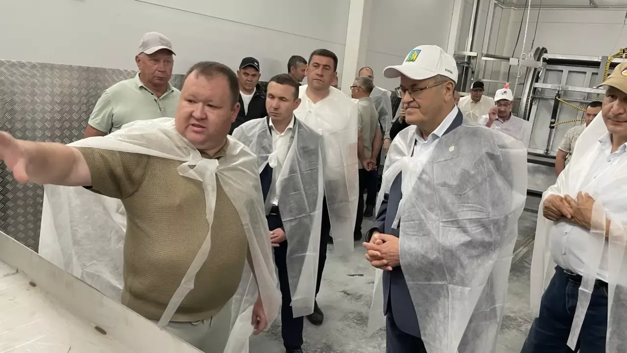 Куныр авылында 45 млн сумга төшкән заманча сугым цехы ачылды