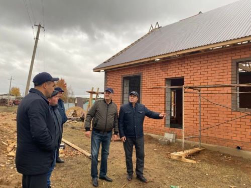 «Авыл территорияләрен комплекслы үстерү» программасы нигезендә 6 йорт төзелеп килә (фото)