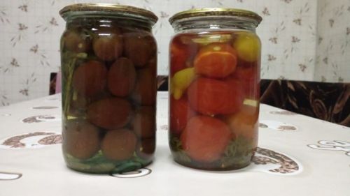 Үз согында маринадланган помидор