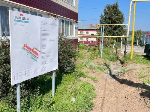 Балтачта «Безнең ишегалды» программасы нигезендә төзекләндерү эшләре дәвам итә (фото)