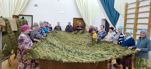 Чапшарда маскировка сеткалары үрелде