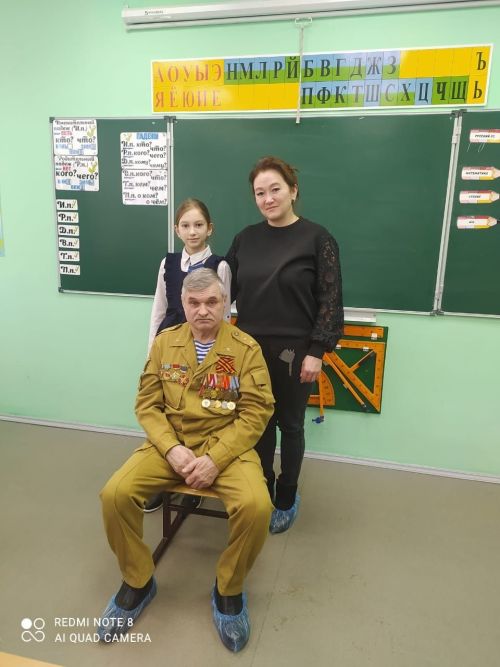 Әфган сугышы ветераны гимназиядә кунакта булды