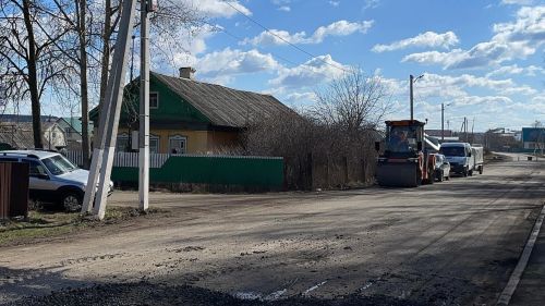 Нариман урамына асфальт түшәлә башлады