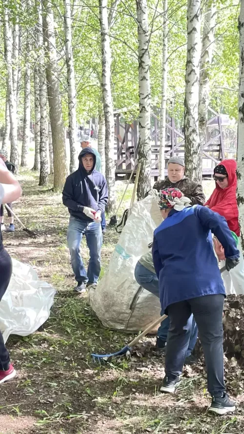 Бүген «Сабантуй» ял паркында өмә уза