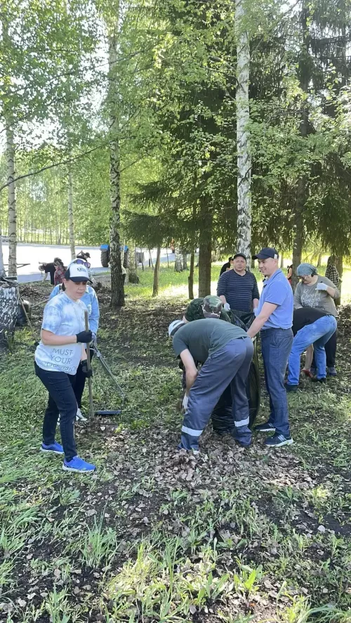 Бүген «Сабантуй» ял паркында өмә уза