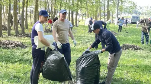 Бүген «Сабантуй» ял паркында өмә уза