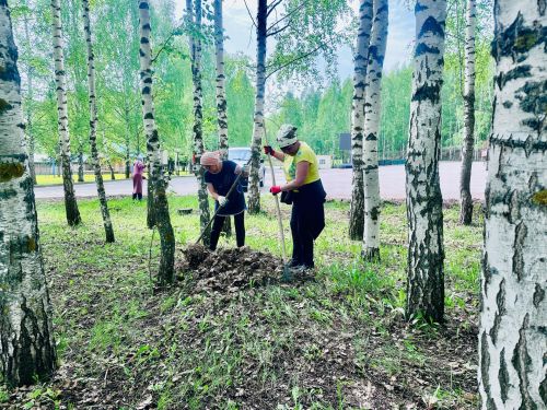 Бүген «Сабантуй» ял паркында өмә уза