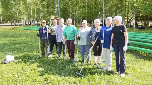 Бүген «Сабантуй» ял паркында өмә уза