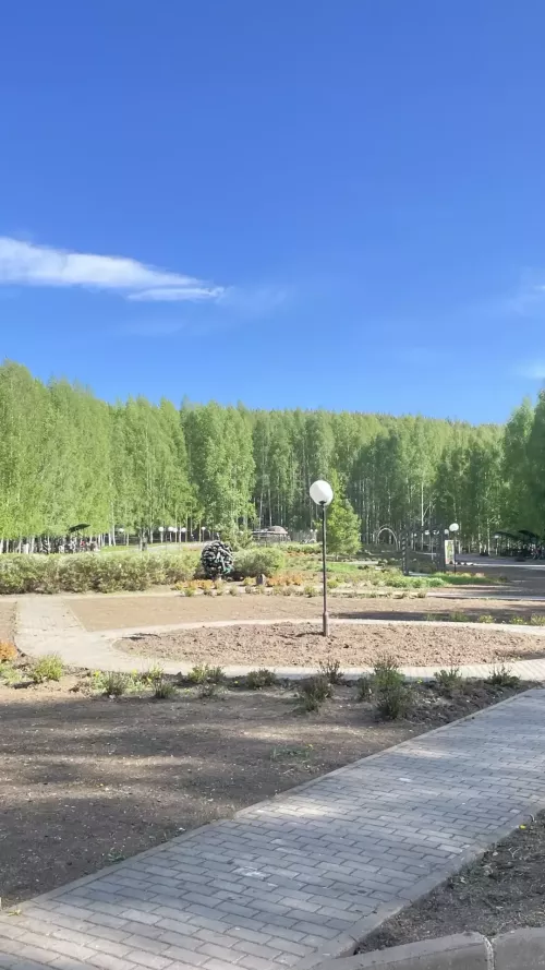 Бүген «Сабантуй» ял паркында өмә уза