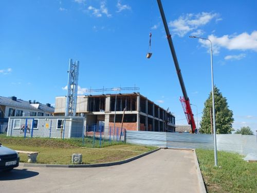 Арча аграр-сәнәгать көллиятенең икенче филиалында яңа уку бинасы төзелеше тулы көченә бара