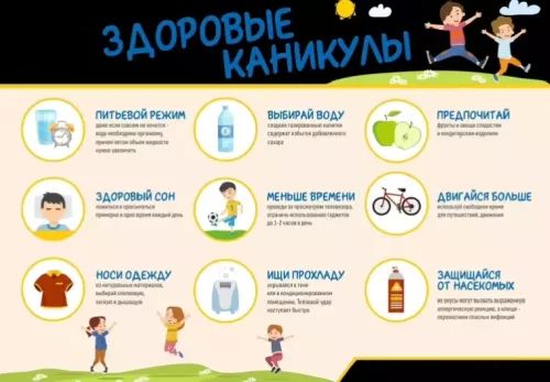 Памятка родителям: «Здоровые каникулы — здоровое будущее!»