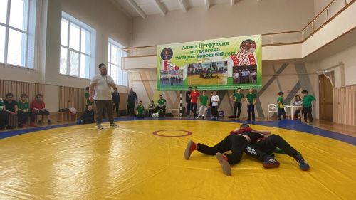 Алмаз Нотфуллин истәлегенә узган көрәш ярышыннан фотомизгелләр