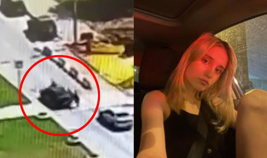Mazda машинасында баручы студент кыз өч баланы таптаткан мизгел видеога эләккән (+видео)