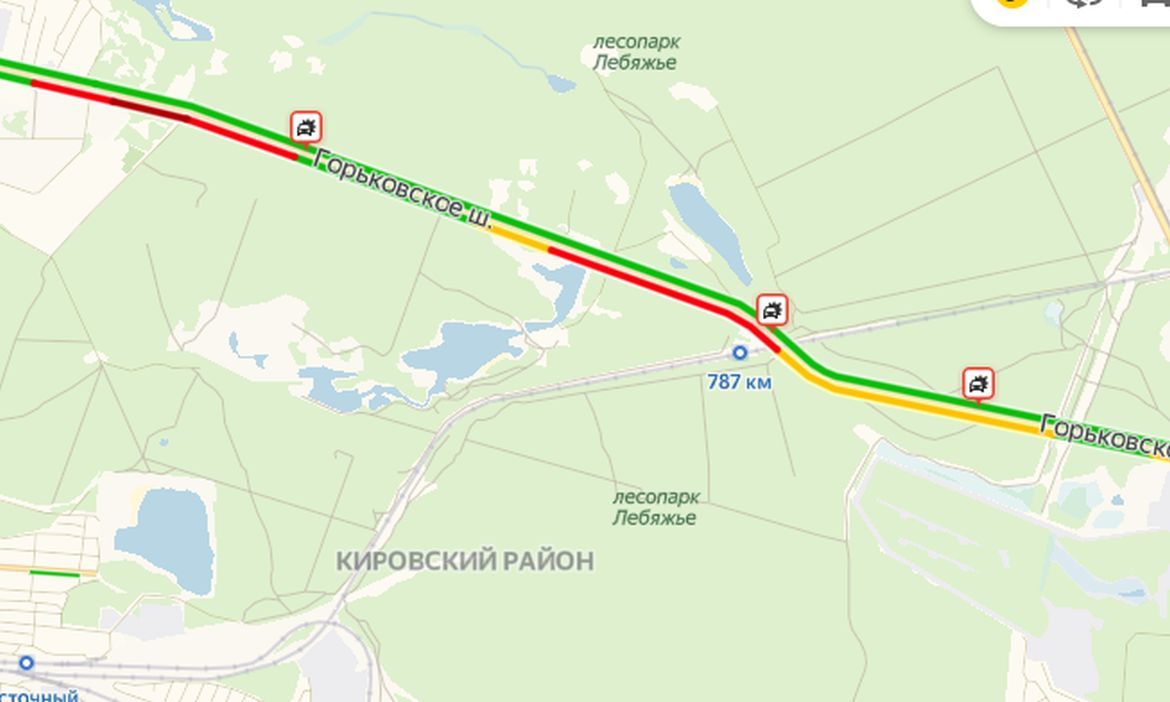 Пробки в Москве, Горьковское шоссе (E22)