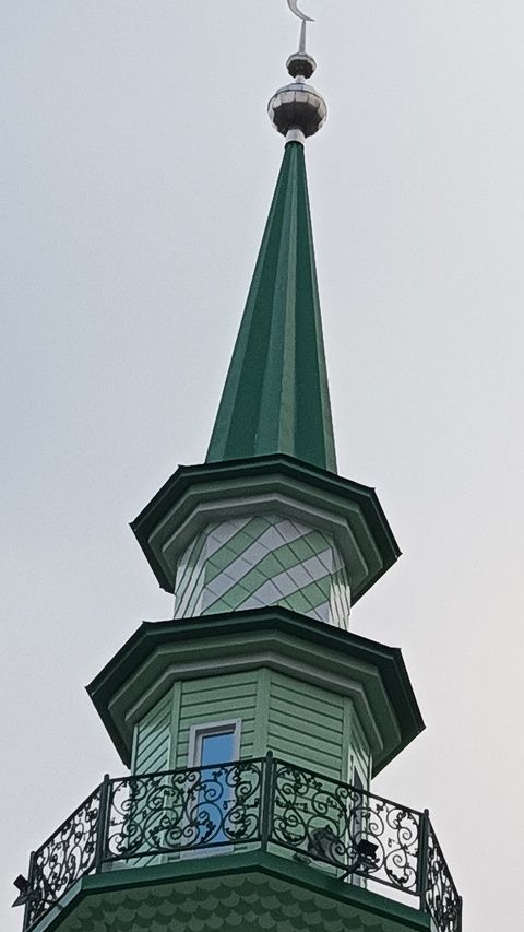 Чутай мәчетенең манарасы яңартылды