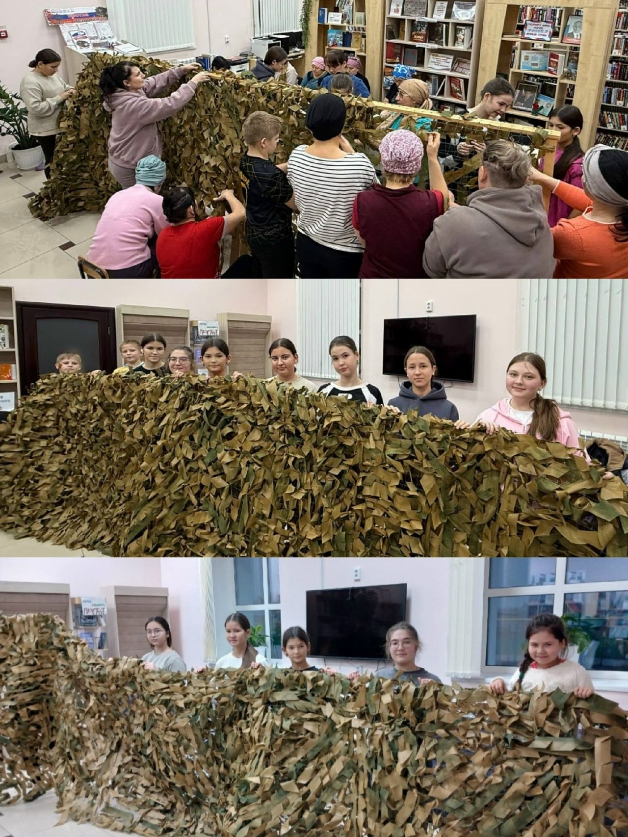 Смәелдә гуманитар ярдәм туплау эшенә балалар, яшьләр дә кушылган