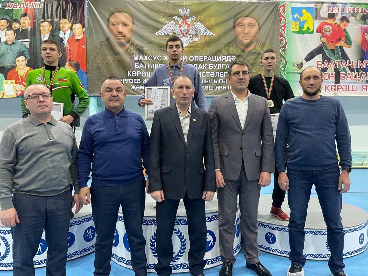 Көрәш ярышларының командалар арасында җиңүчеләре билгеле