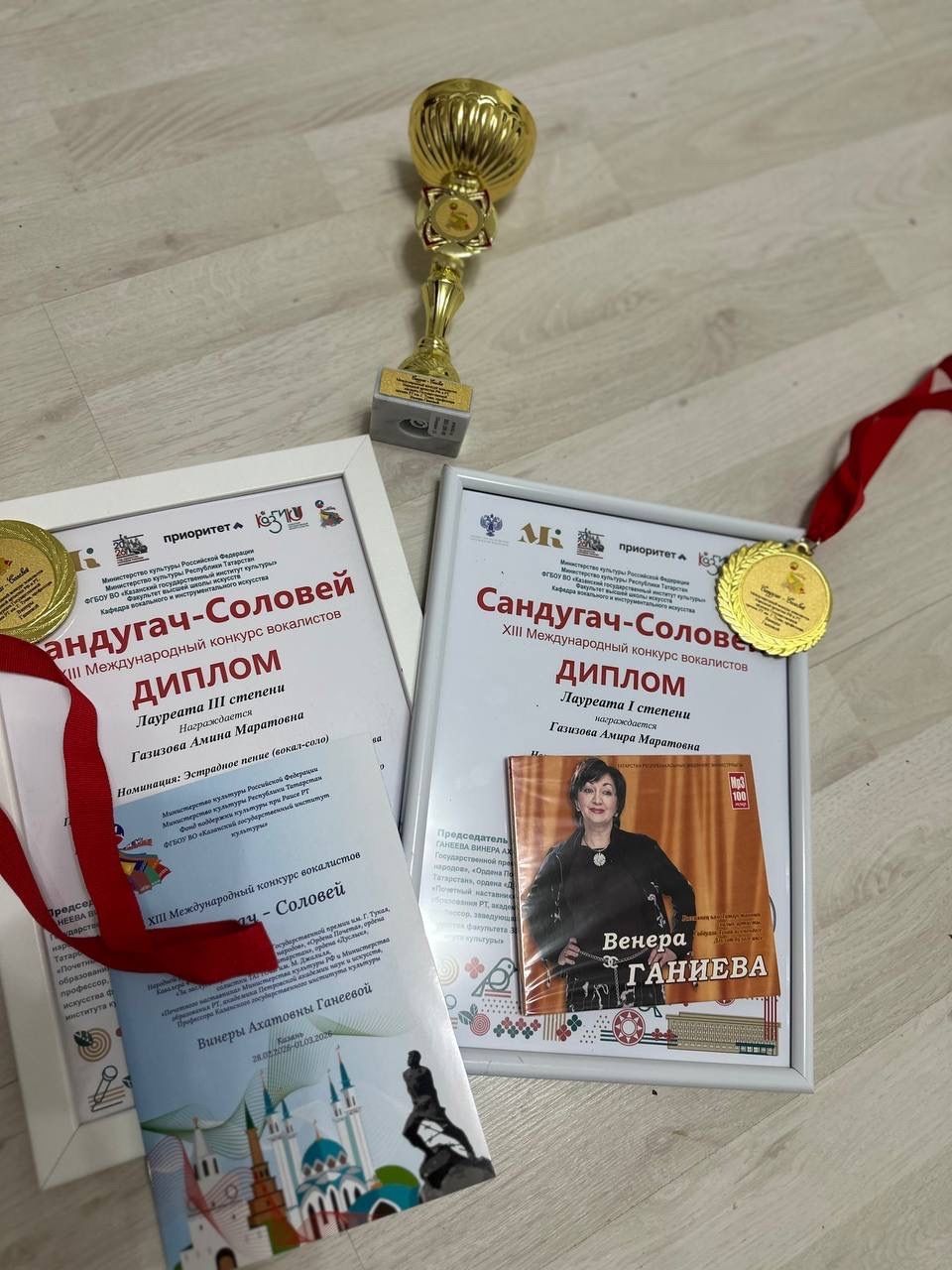 Әмирә һәм Әминә Газизовалар «Сандугач-Соловей» конкурсында җиңү яулады