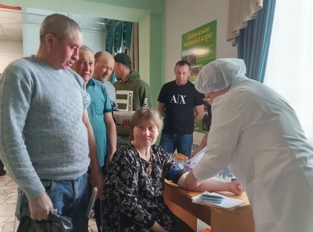 «Бөрбаш» җәмгыятендә хезмәткәрләргә медицина тикшерүе үткәрделәр