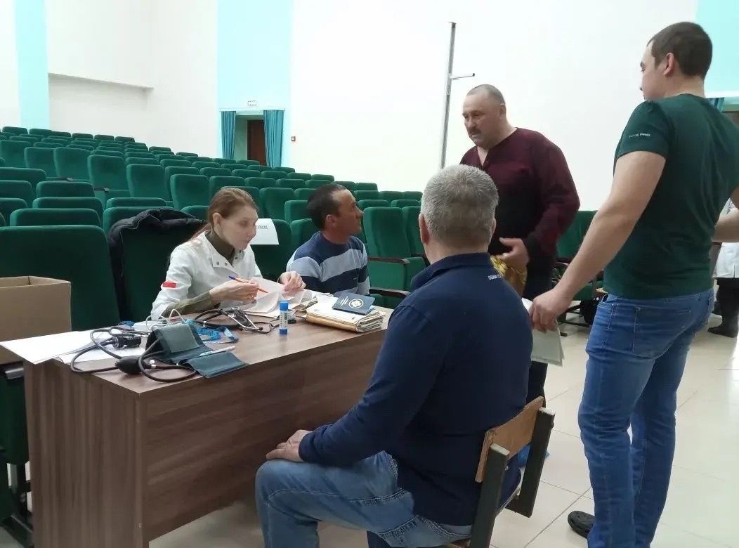 «Бөрбаш» җәмгыятендә хезмәткәрләргә медицина тикшерүе үткәрделәр
