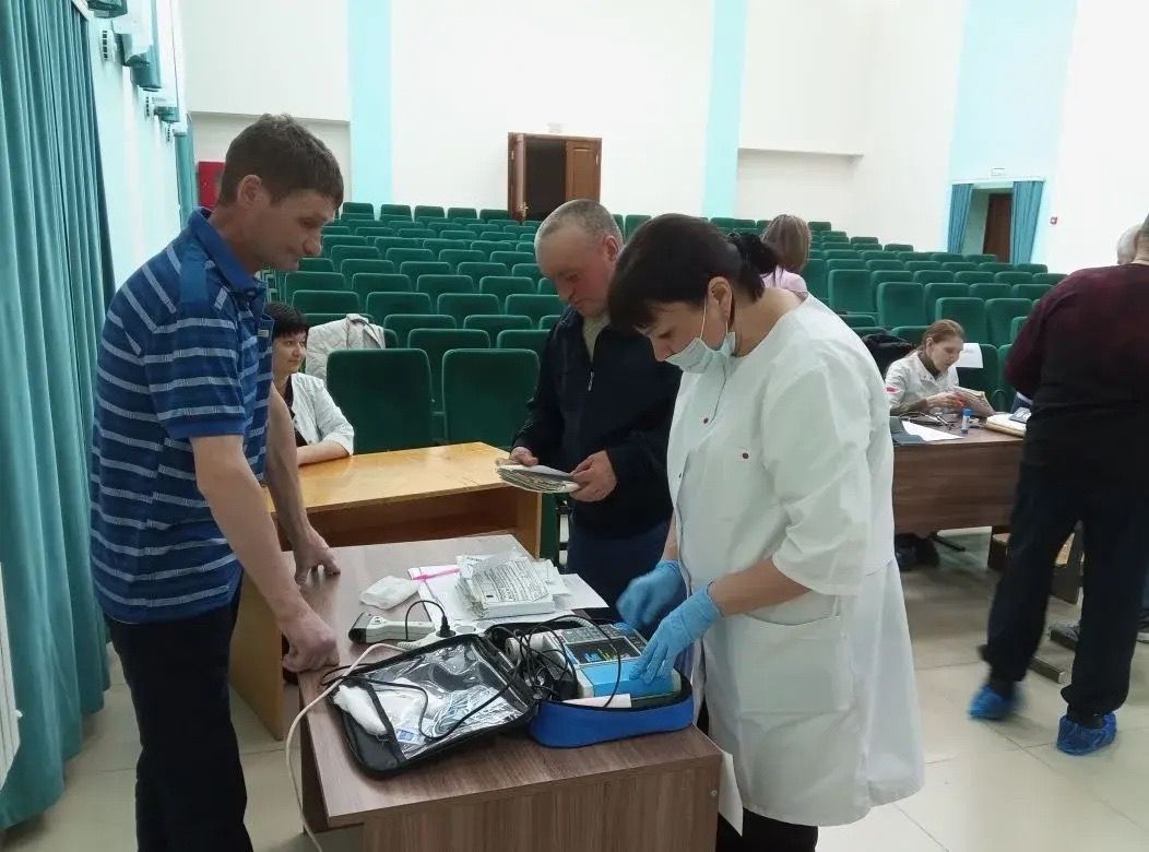 «Бөрбаш» җәмгыятендә хезмәткәрләргә медицина тикшерүе үткәрделәр