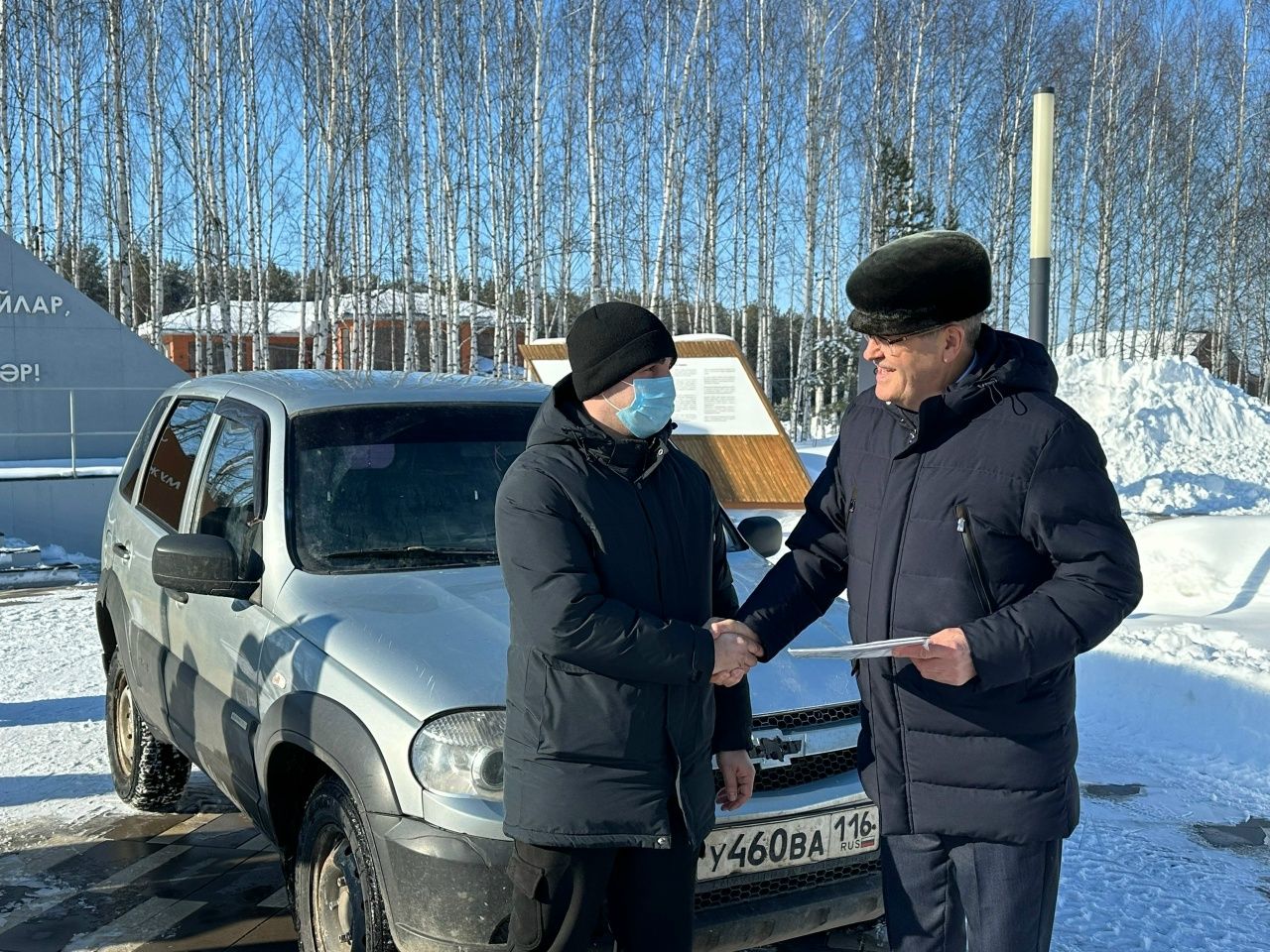 Балтачлылар махсус хәрби операция зонасына «Шевроле-Нива» машинасын озатты