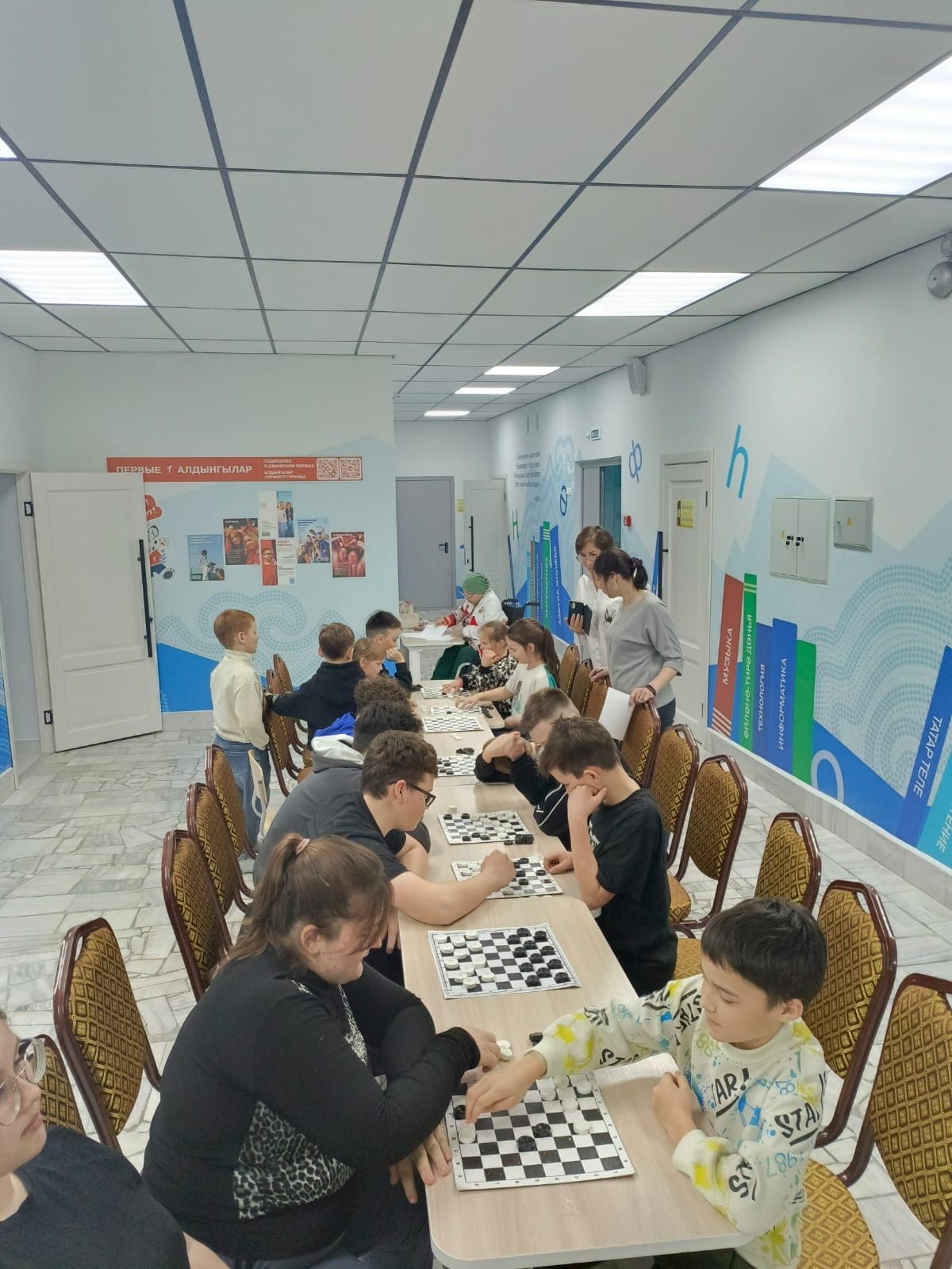 Шубан мәктәбендә  беренче тапкыр шашка ярышы узды