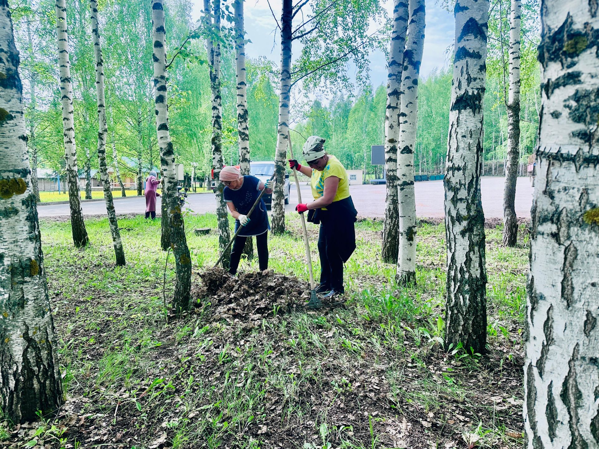 Бүген «Сабантуй» ял паркында өмә уза