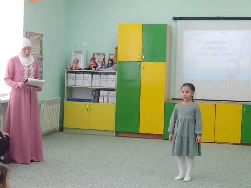 Балтачның 3нче номерлы балалар бакчасында «Туган телем- серле тел» дип исемләнгән әдәби-музыкаль кичә үткән (фото)