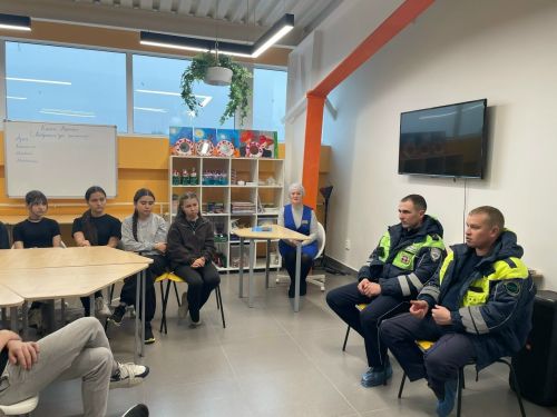 Балтачта юл сакчылары укучылар белән очрашты