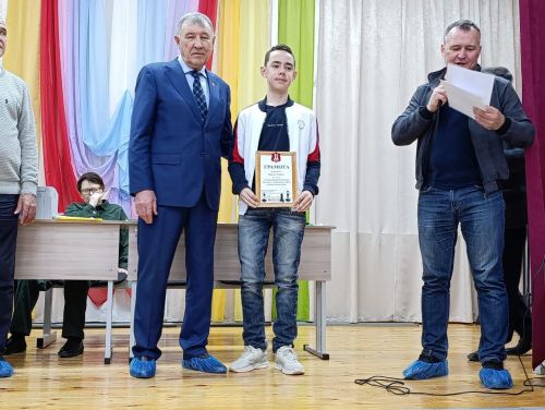 Бүгенге шахмат ярышында район спартакиадасы җиңүчеләрен бүләкләделәр