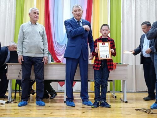 Бүгенге шахмат ярышында район спартакиадасы җиңүчеләрен бүләкләделәр