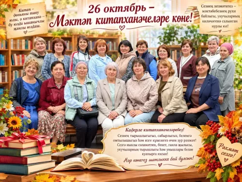 26 октябрь - мәктәп китапханәчеләре көне