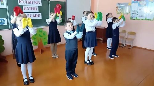 Көшкәтбаш укучылары имтихан тапшырган