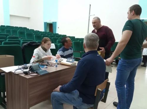 «Бөрбаш» җәмгыятендә хезмәткәрләргә медицина тикшерүе үткәрделәр