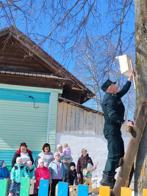 Дорга балалары канатлы дусларны яңа оялар белән куандырды