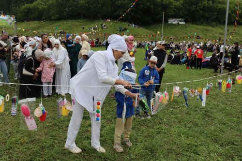 Бөрбаш авылында Россиякүләм мөселман балалар Сабан туе узды