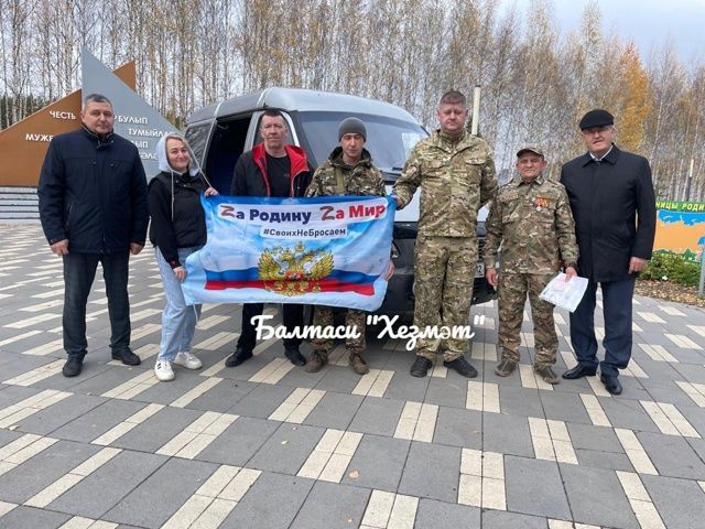 Балтач районы башлыгы махсус хәрби операциядәге хәрби частька «Газель» машинасы бүләк итте
