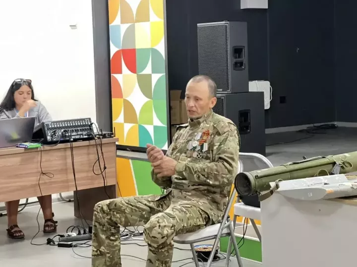 «Романтик»та сугышчан хәрәкәтләр ветераныбелән очрашу узды